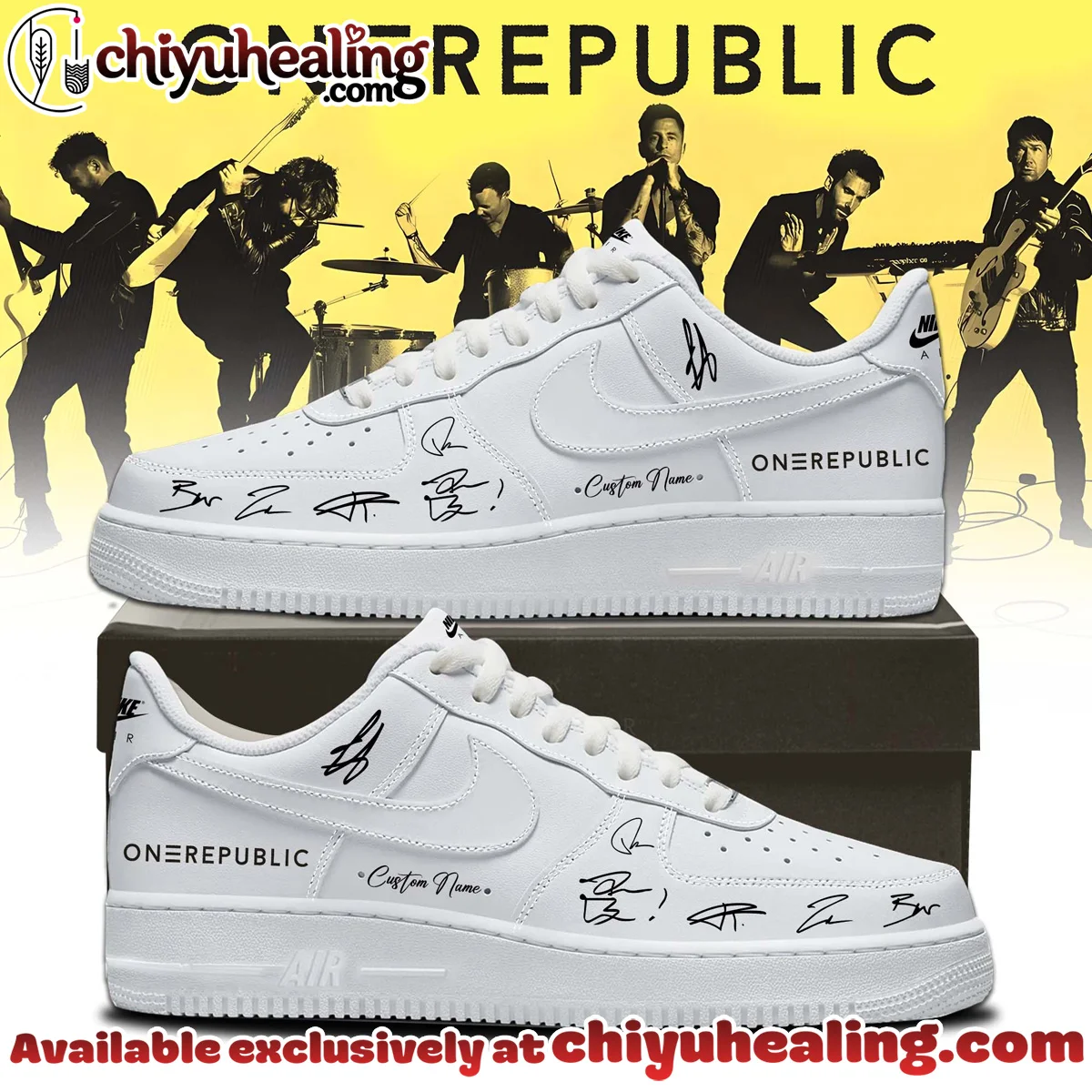 OneRepublic Custom Air Force 1 & Jordan 1 Shoes - Part 7