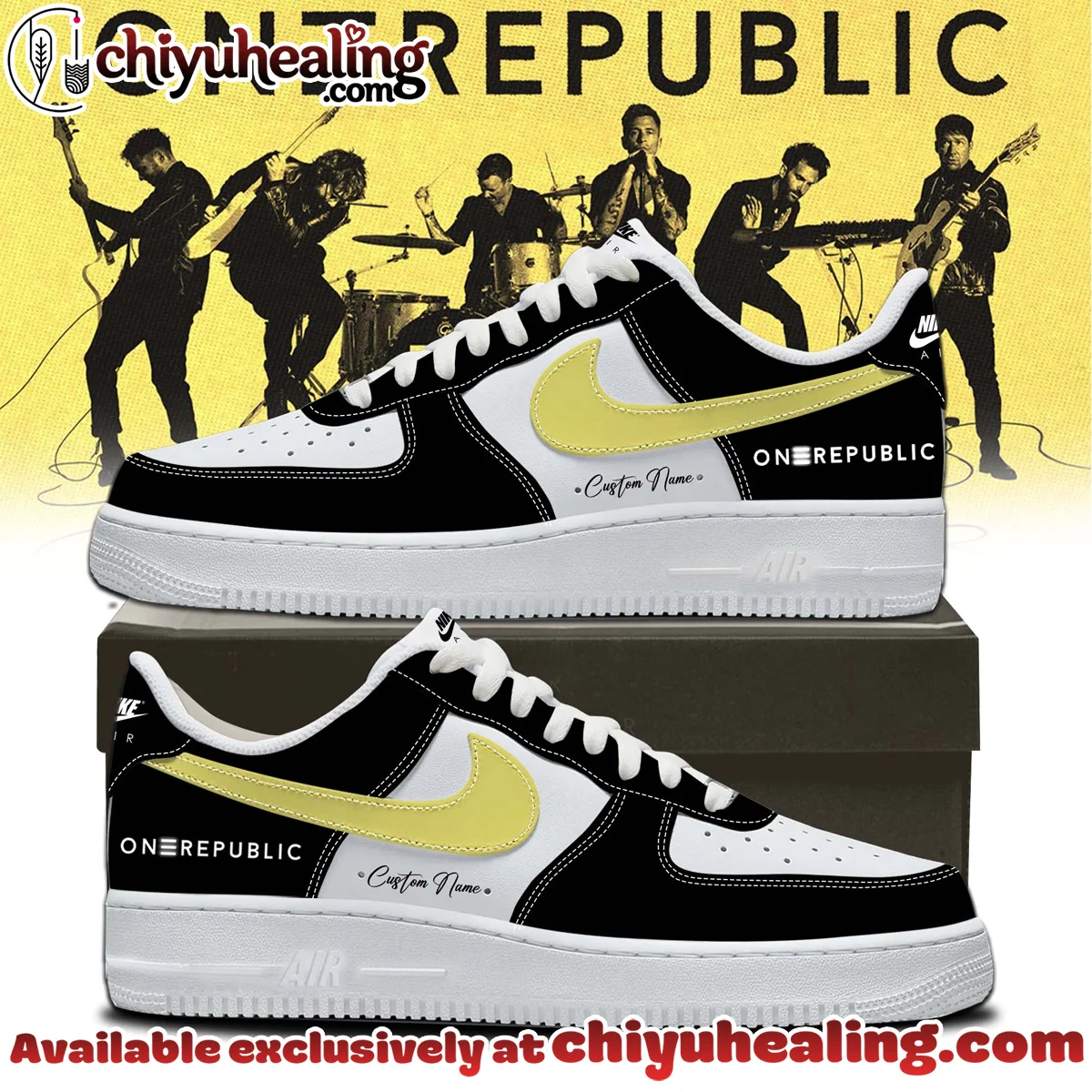 OneRepublic Custom Air Force 1 & Jordan 1 Shoes - Series 19