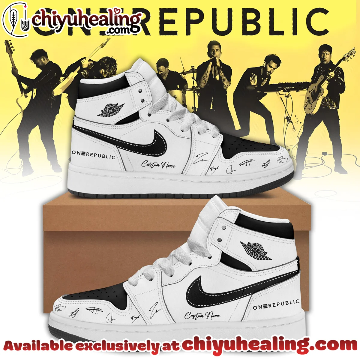 OneRepublic Custom Air Force 1 & Jordan 1 Shoes - Series 8