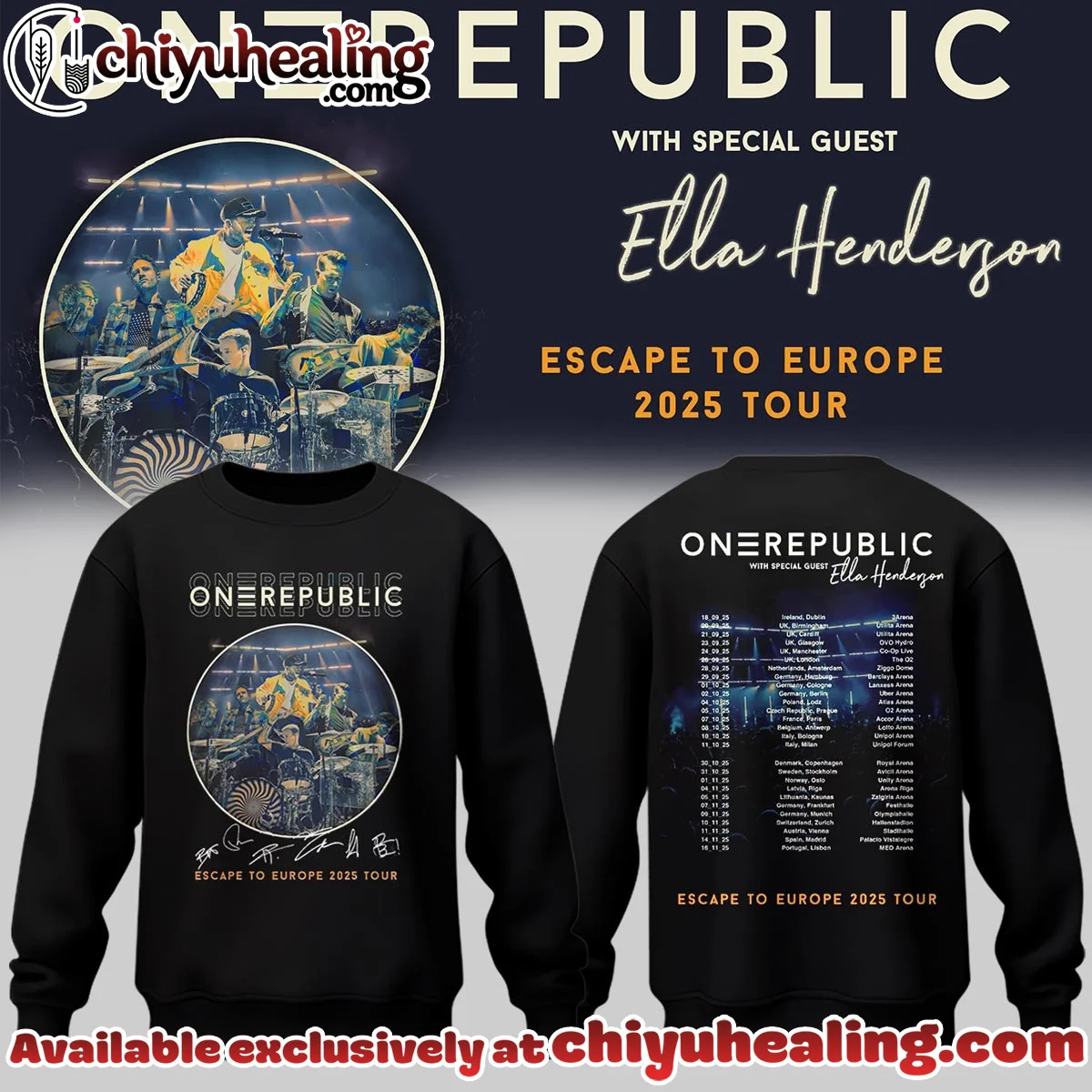 OneRepublic Shirt & Hoodie (Release 24)