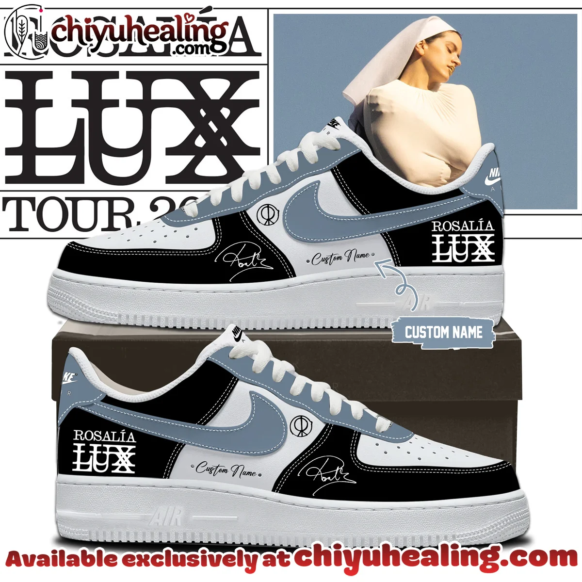 Rosalía LUX Tour Custom Air Force 1 & Jordan 1 Shoes - Part 16