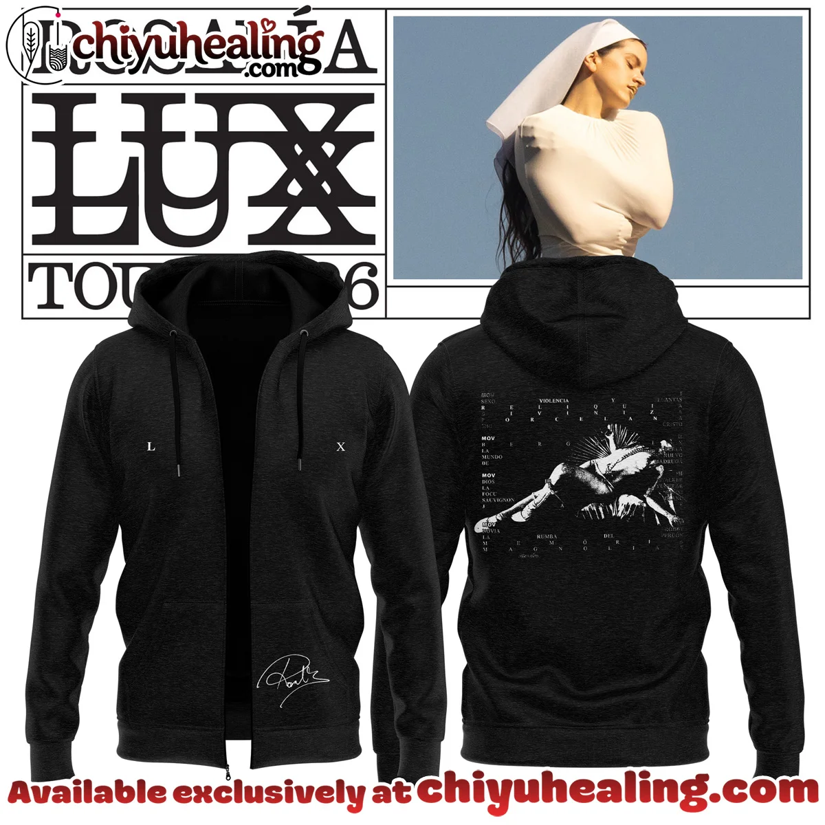 Rosalía LUX Tour Shirt & Hoodie (Design 28)