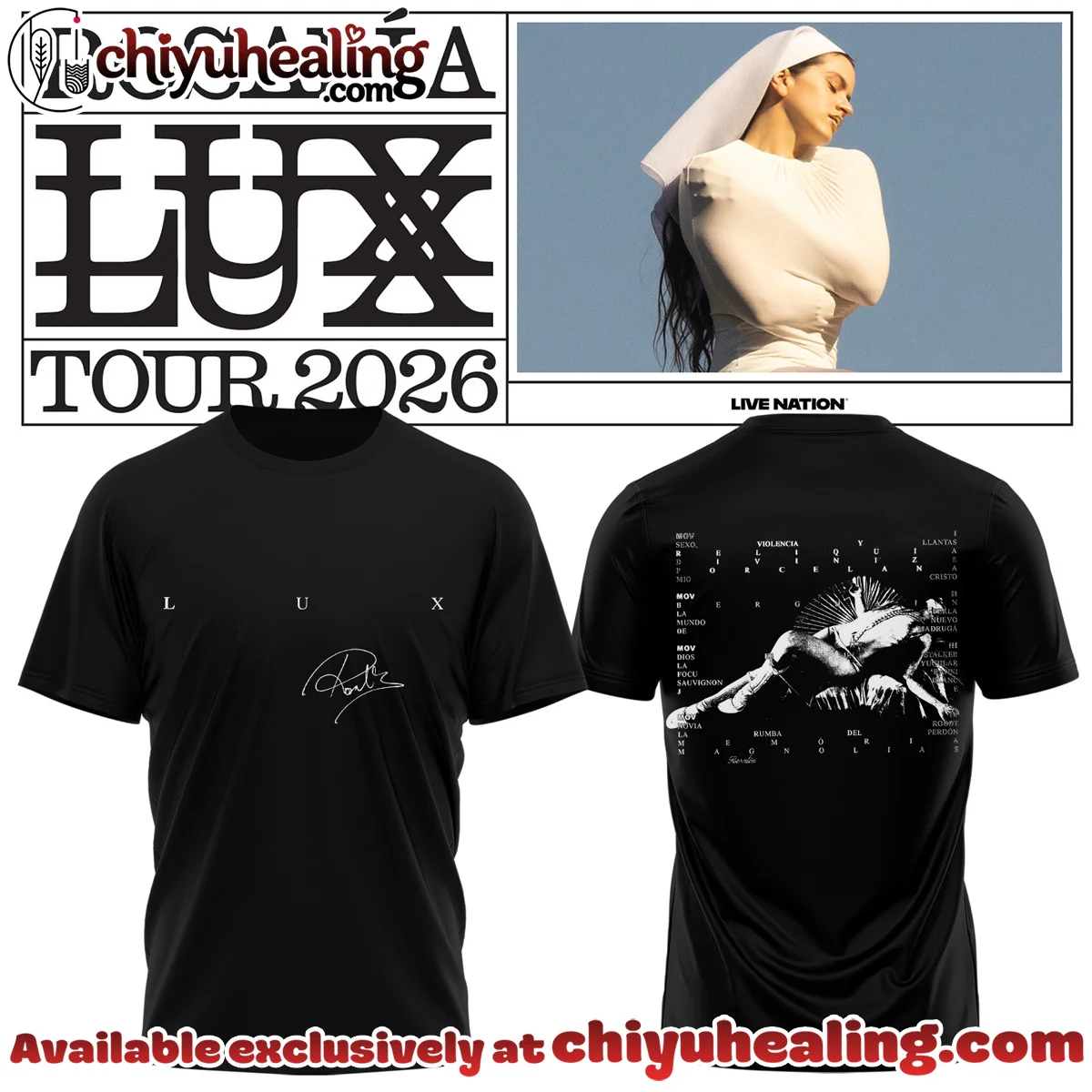Rosalía LUX Tour Shirt & Hoodie (Release 24)