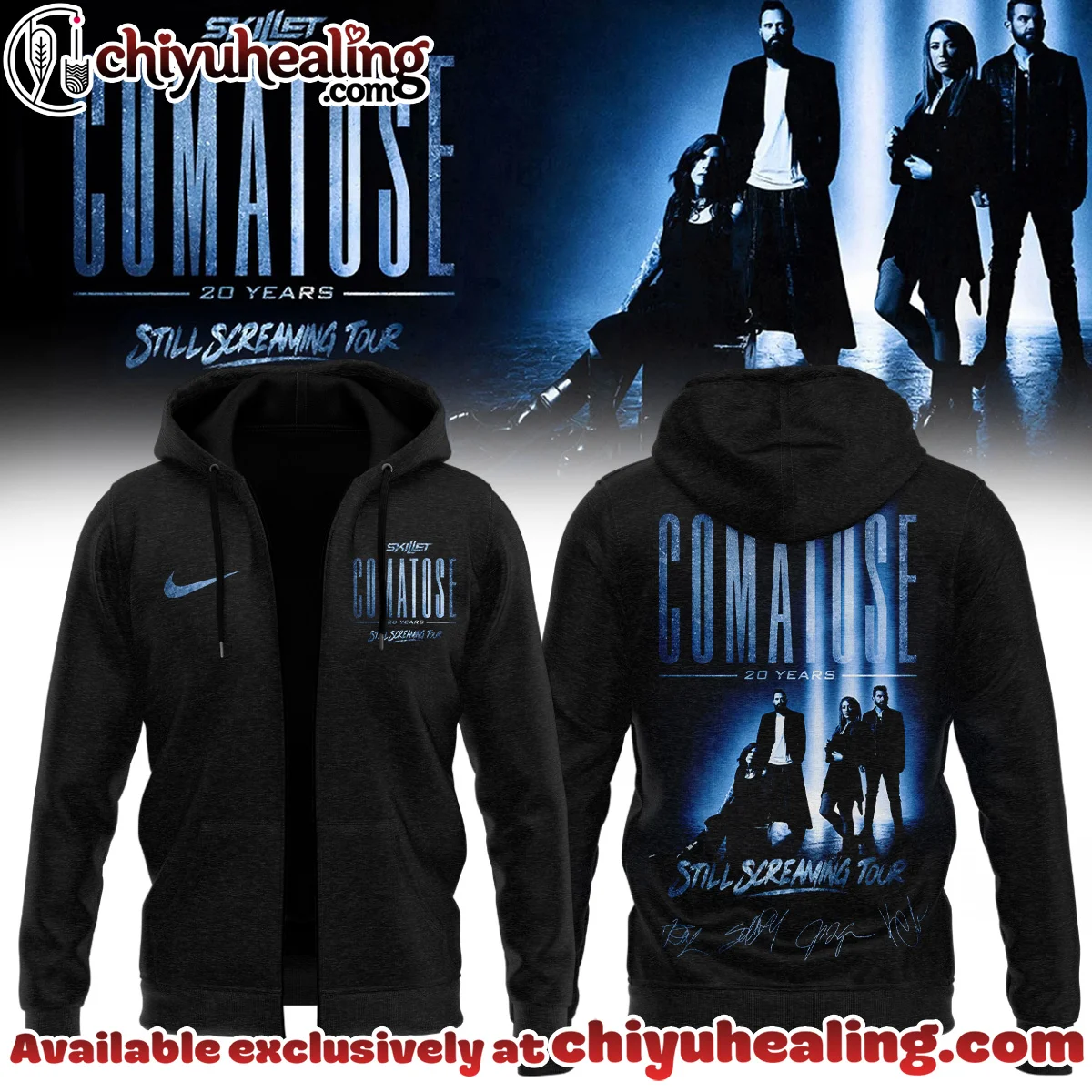 Skillet Comatose Still Screaming Tour Shirt & Hoodie (Release 1)