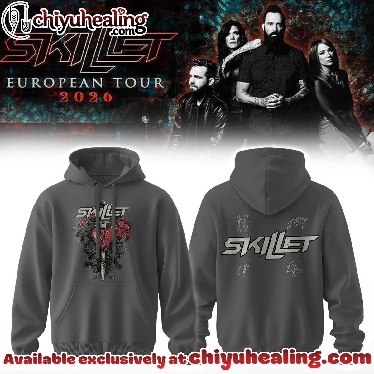 Skillet European Tour Signature Shirt & Hoodie - Series 5