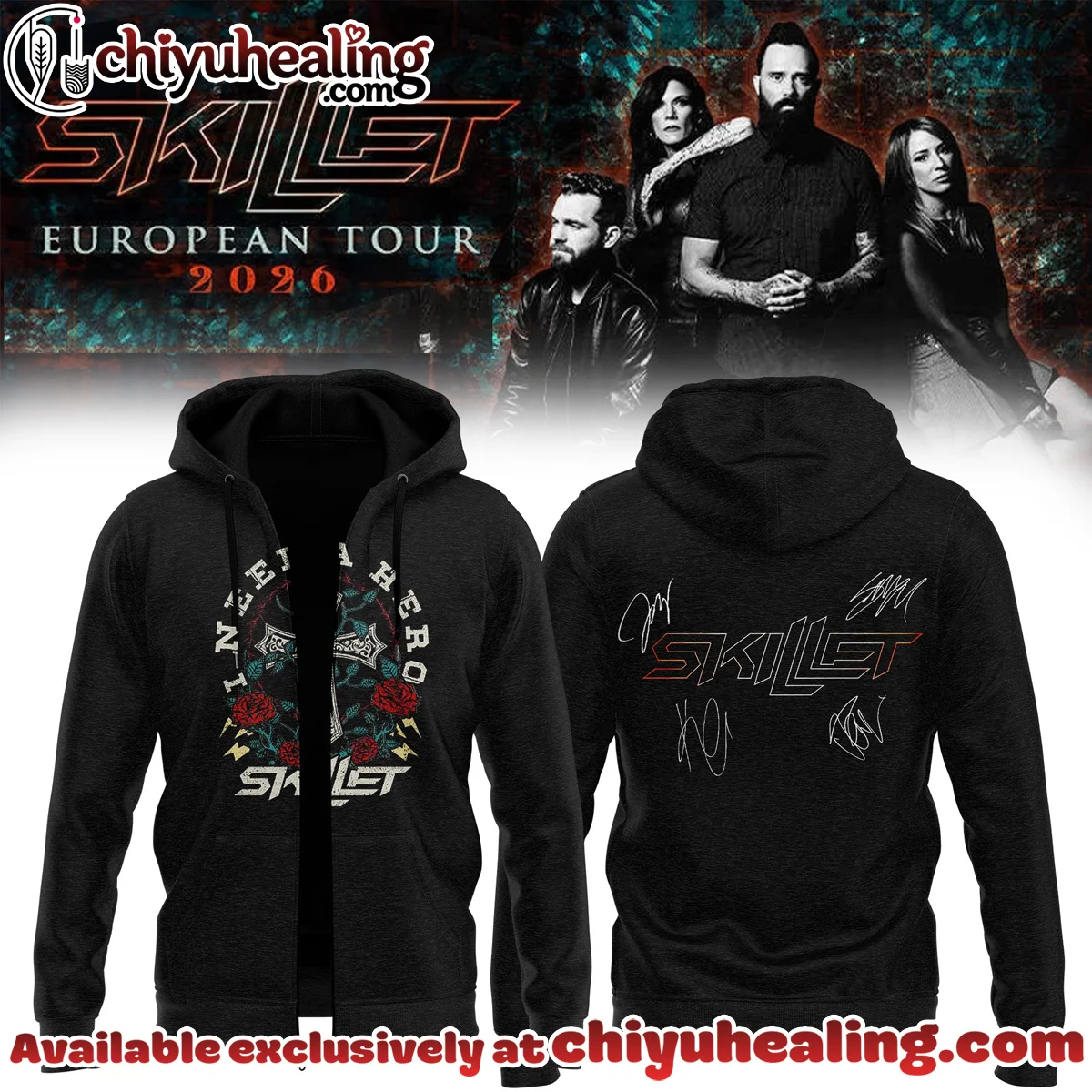 SKILLET EUROPEAN TOUR Signature T-Shirt & Hoodie [Batch 9]