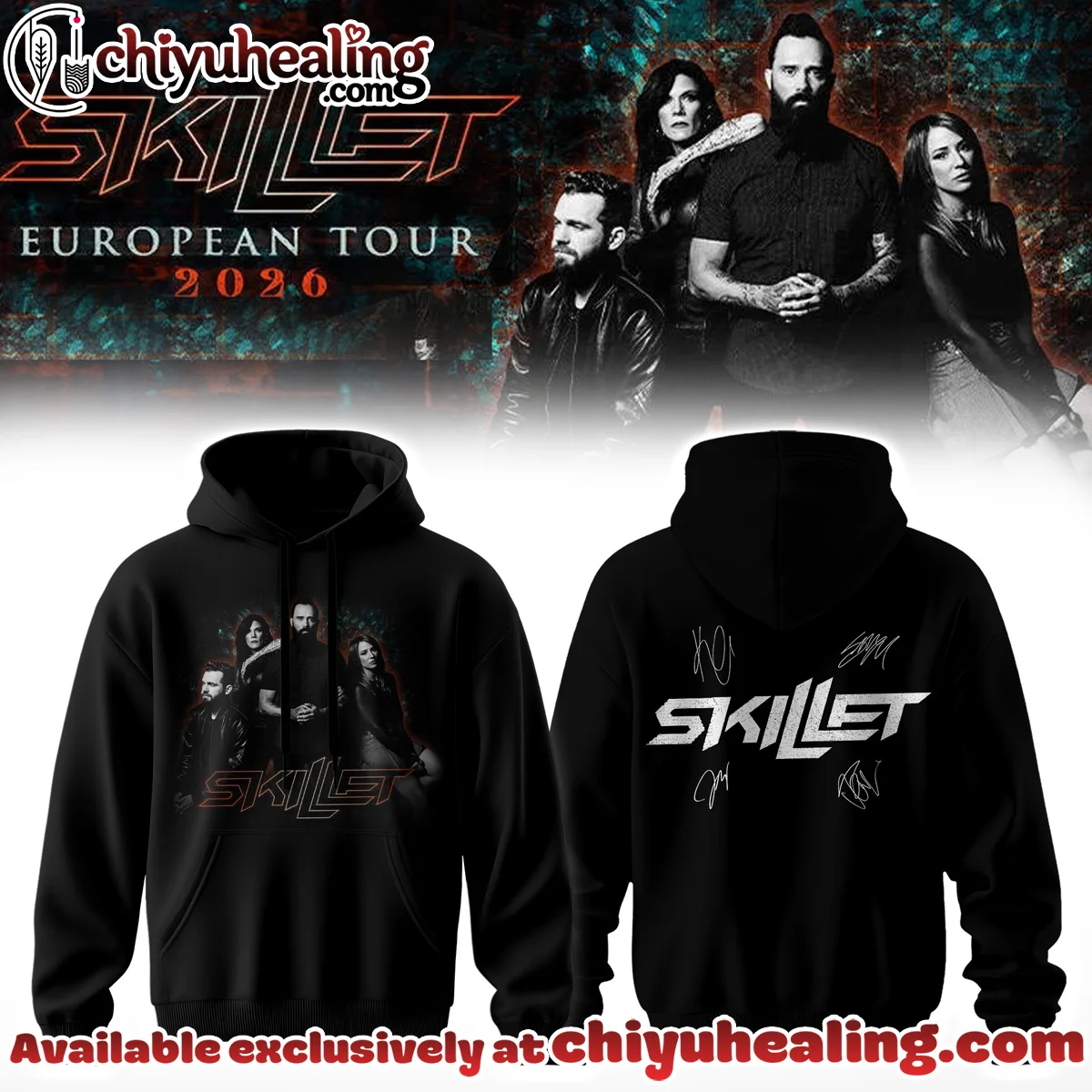 Skillet European Tour Signature T-Shirt & Hoodie [Drop 1]