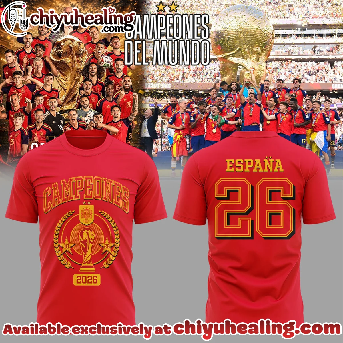 Spain World Cup Champions T-Shirt & Hoodie [Drop 9]