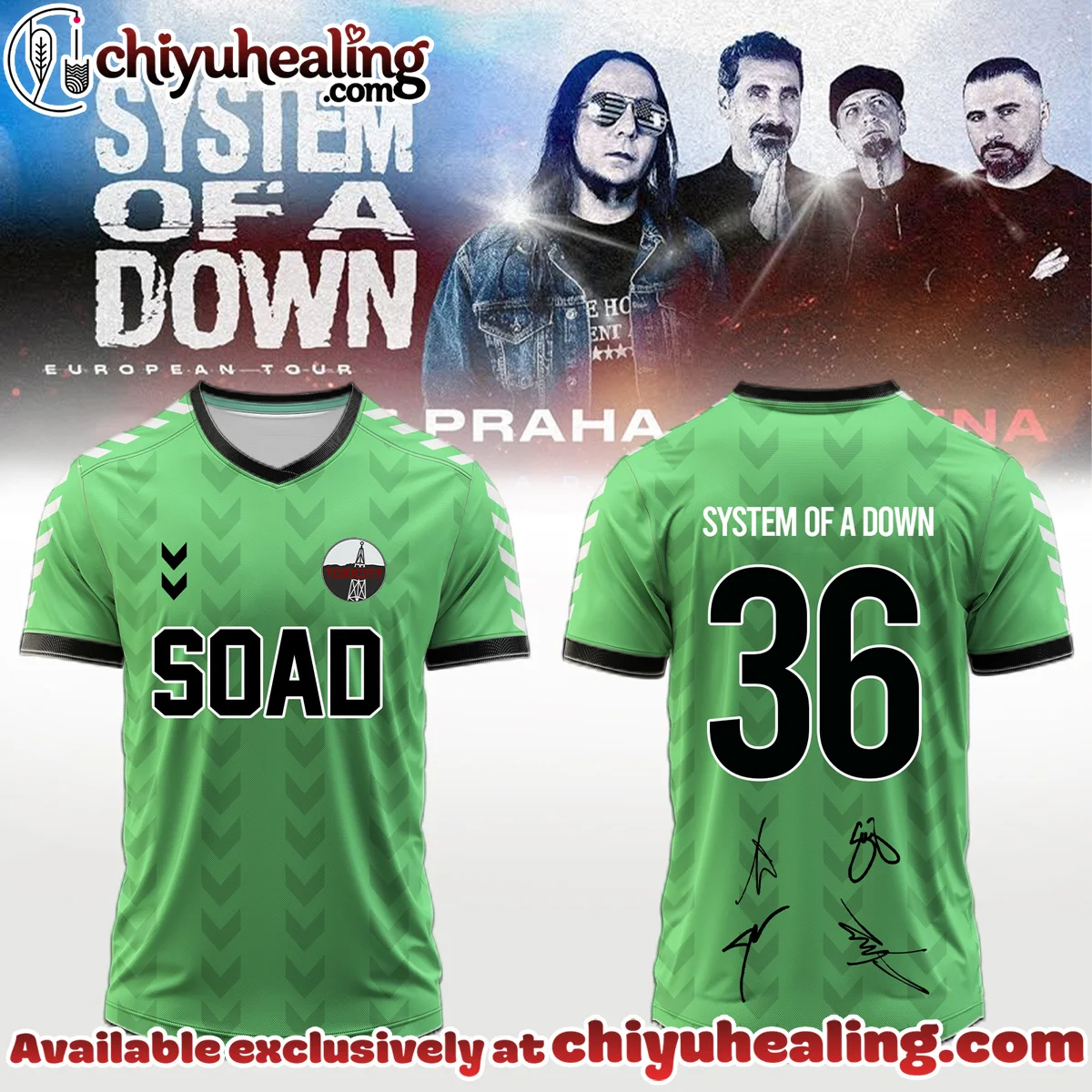 System of a Down Europe UK Stadium Tour Signed Jersey [Batch 2]