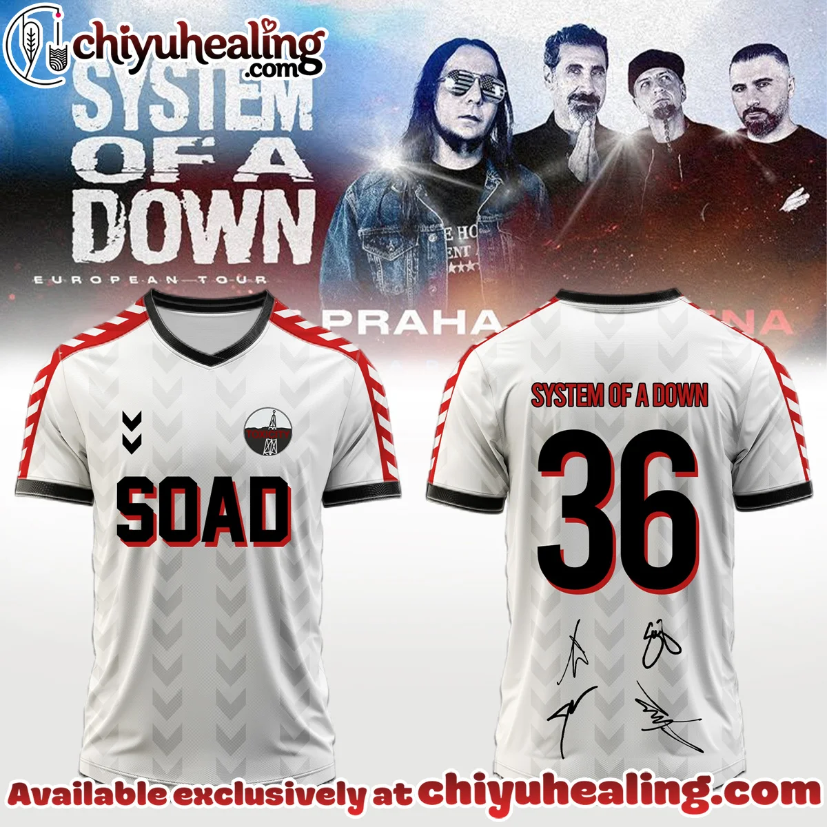 System of a Down Europe UK Stadium Tour Signed Jersey - Part 6