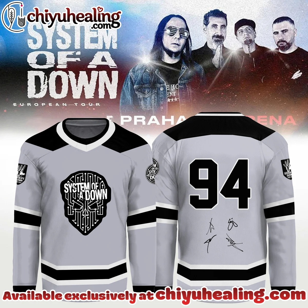 System of a Down Signed Jersey (Design 3)