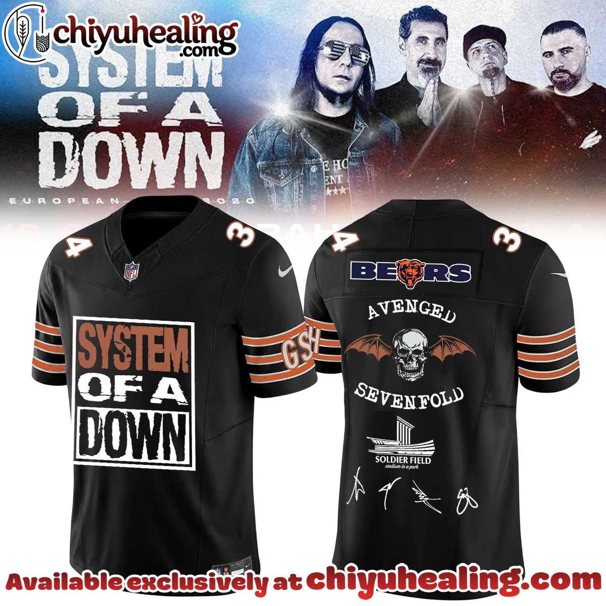 System of a Down Signed Jersey (Style 2)