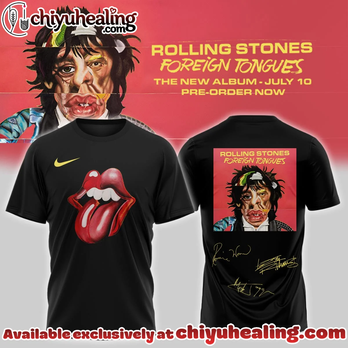 The Rolling Stones Foreign Tongues Album Shirt & Hoodie [Batch 9]