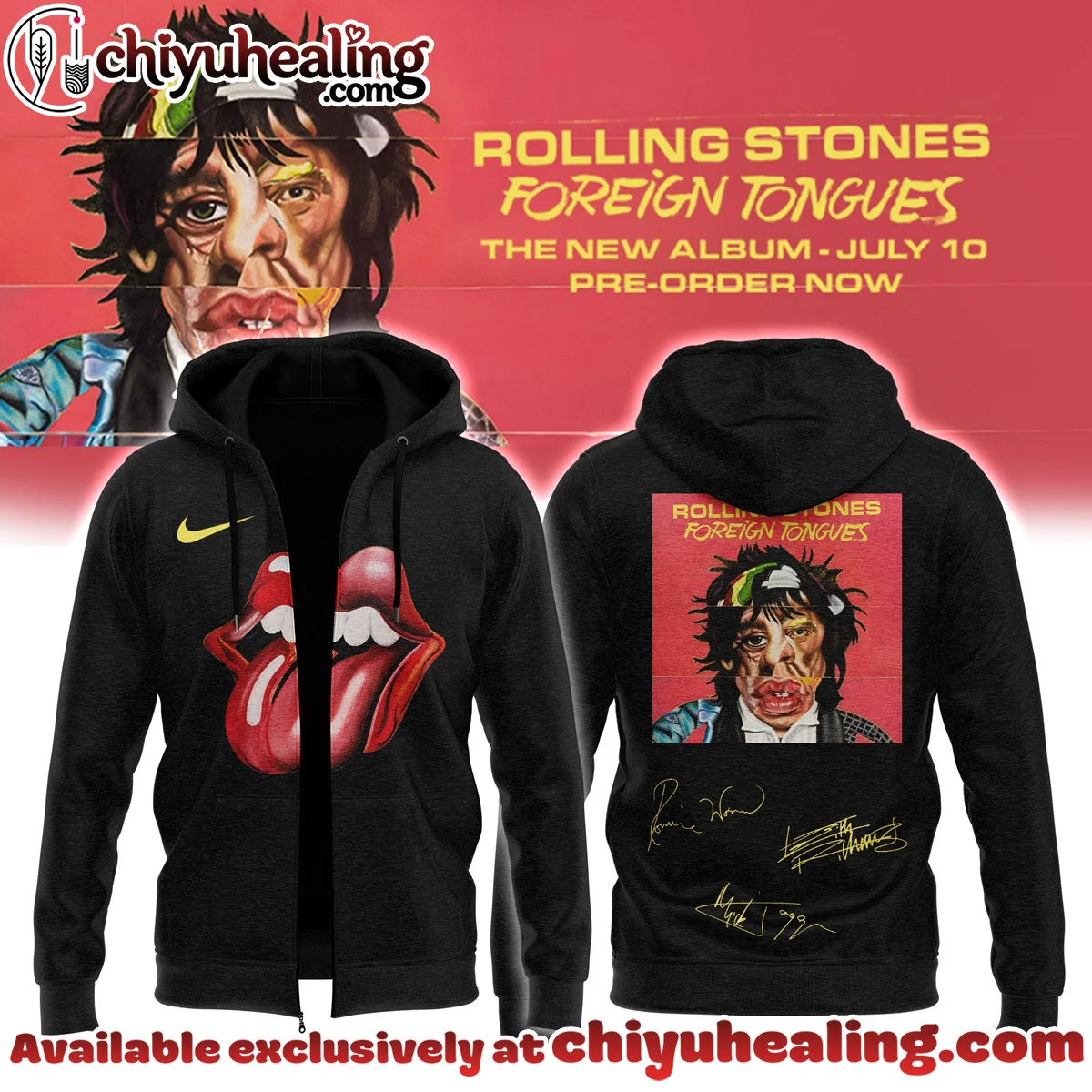 The Rolling Stones Foreign Tongues Album Shirt & Hoodie (Design 11)