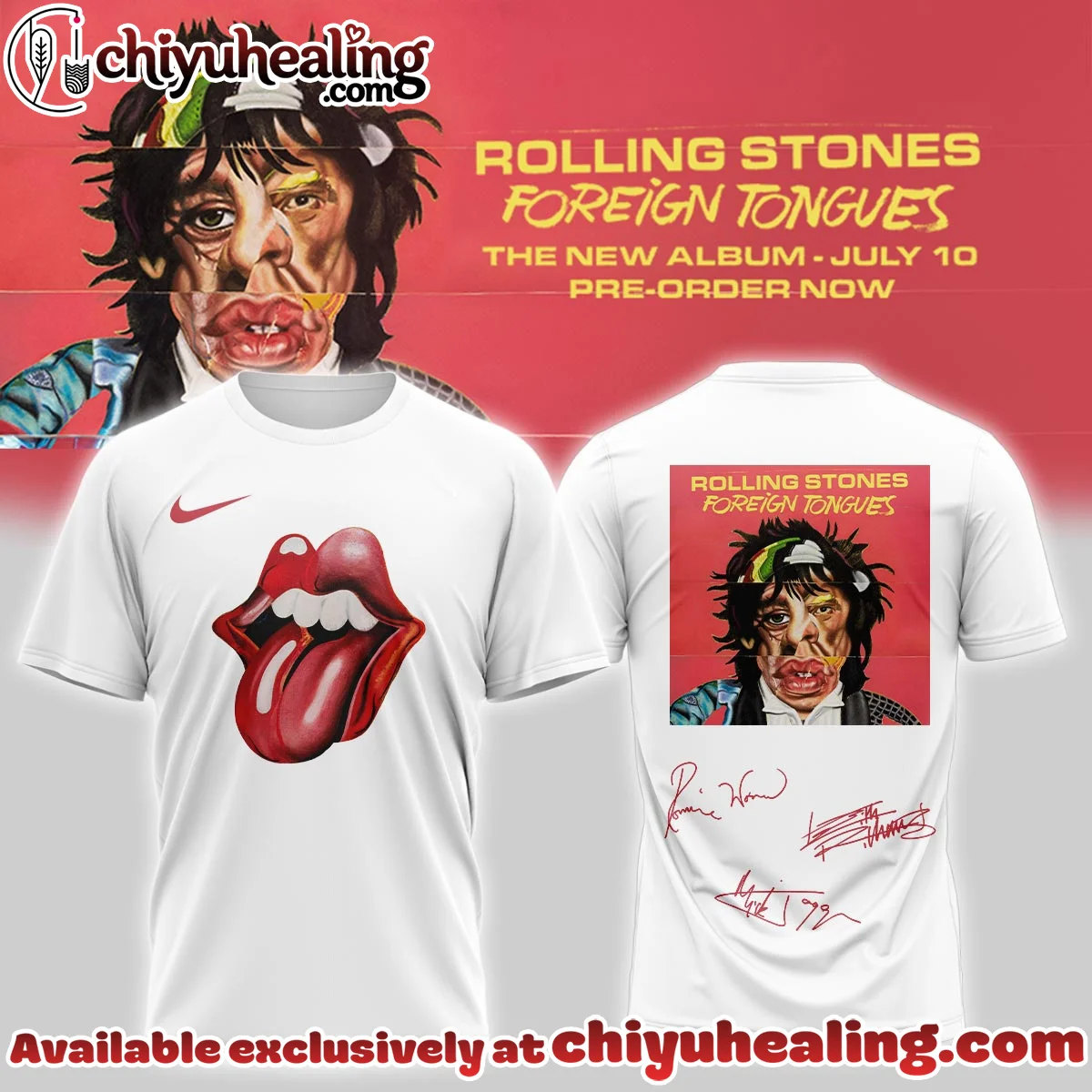The Rolling Stones Foreign Tongues Album T-Shirt & Hoodie (Style 10)