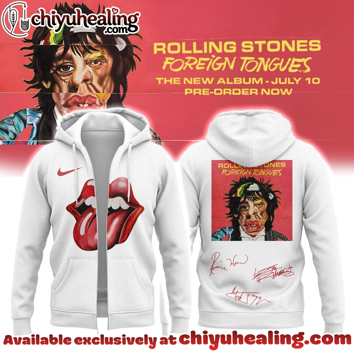 The Rolling Stones Foreign Tongues Album T-Shirt & Hoodie (Style 12)