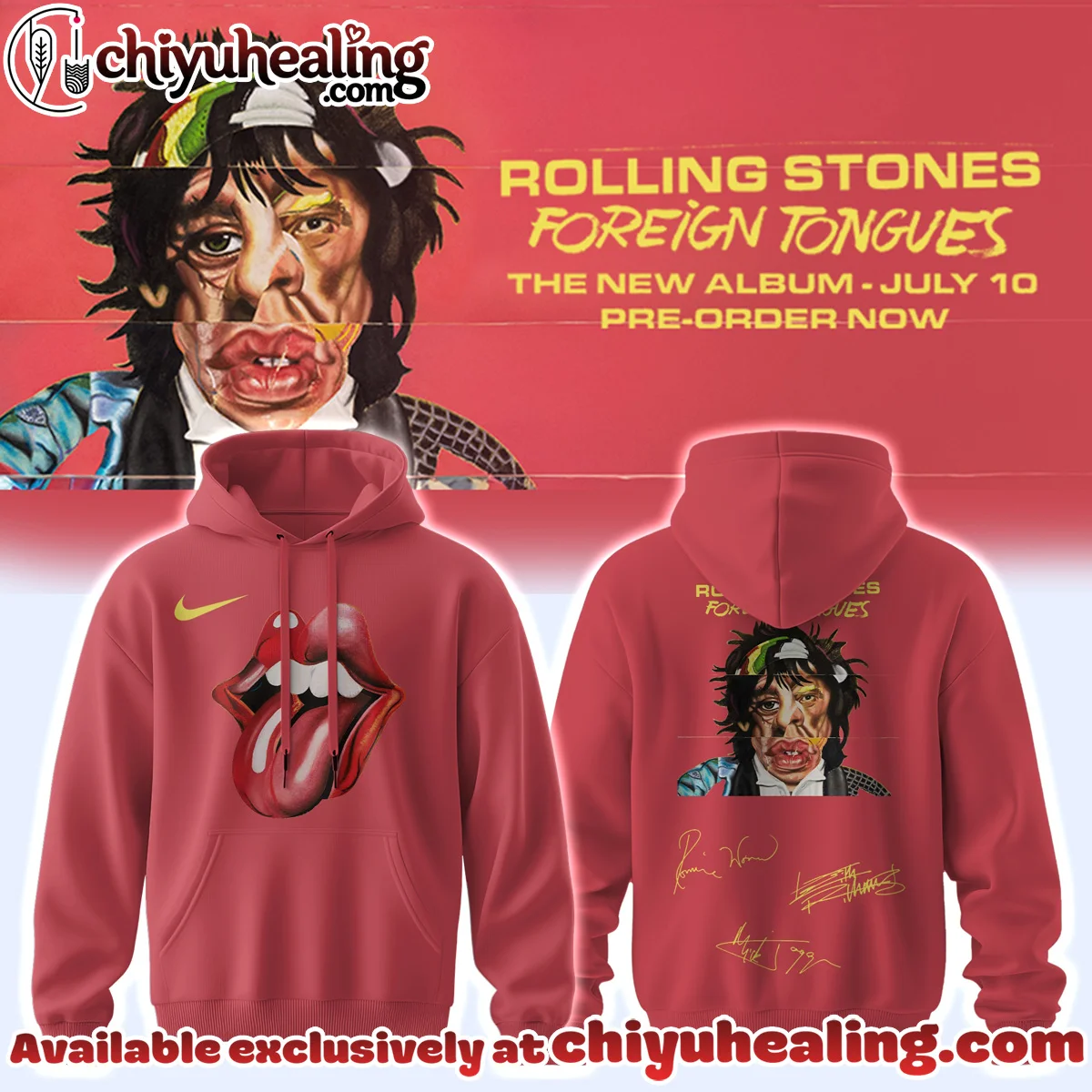 The Rolling Stones Foreign Tongues T-Shirt & Hoodie - Series 2