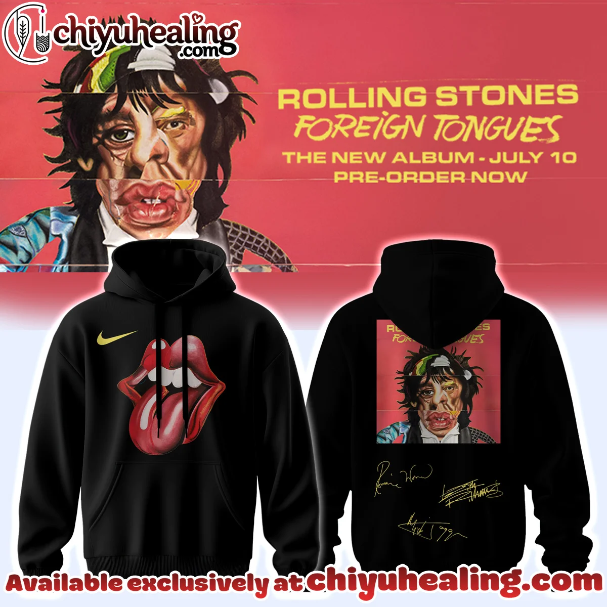 The Rolling Stones Foreign Tongues T-Shirt & Hoodie - Variant 1