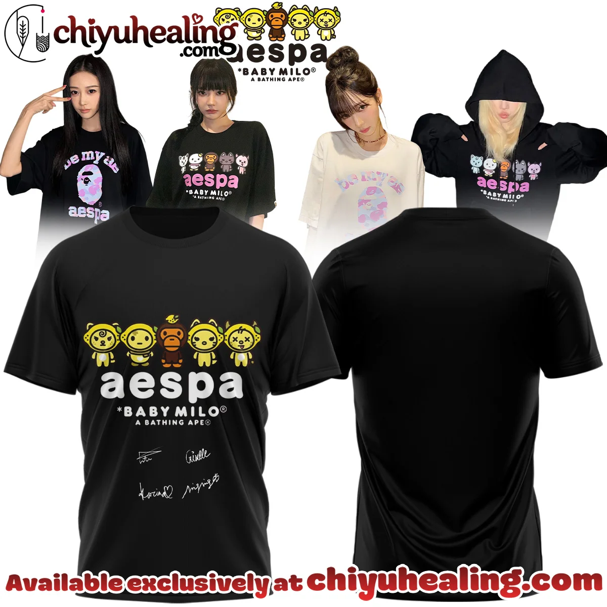 aespa x BAPE Signed Shirt & Hoodie [Drop 8]