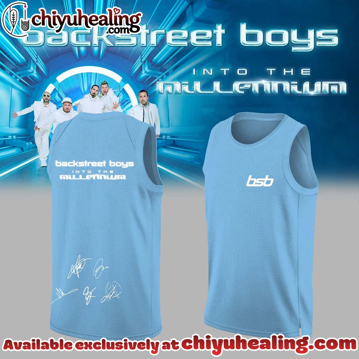 Backstreet Boys Into The Millennium Signature Basketball Jersey (Design 6)