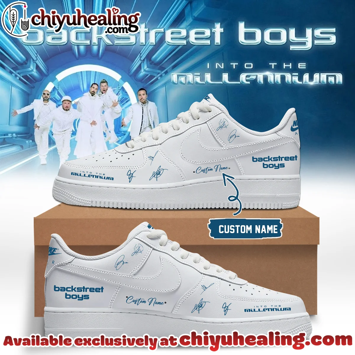 Backstreet Boys Into The Millennium Signature Custom Air Force 1 & Jordan 1 Shoes (Design 22)
