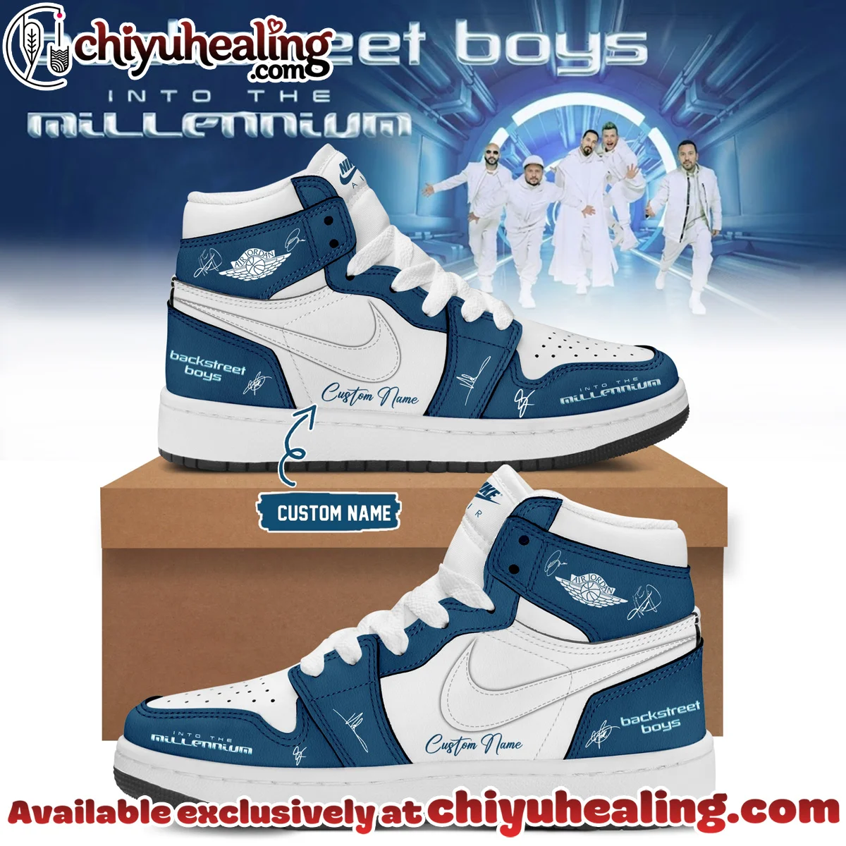 Backstreet Boys Into The Millennium Signature Custom Air Force 1 & Jordan 1 Shoes [Drop 33]