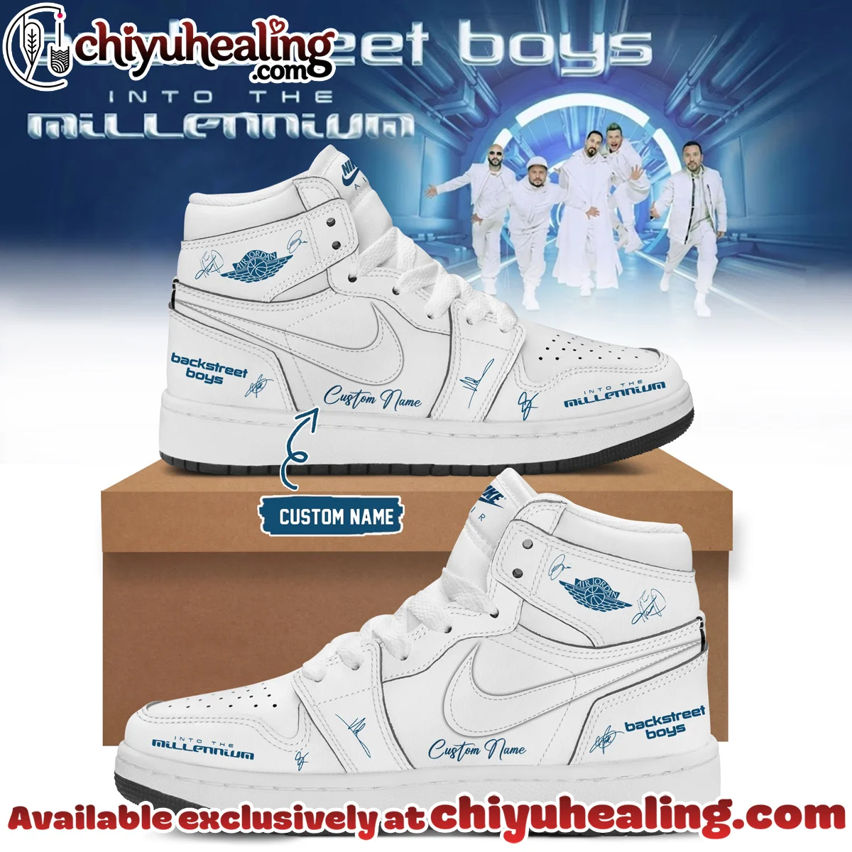 Backstreet Boys Into The Millennium Signature Custom Air Force 1 & Jordan 1 Shoes (Release 14)