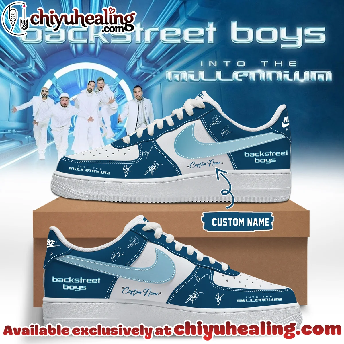 Backstreet Boys Into The Millennium Signature Custom Air Force 1 & Jordan 1 Shoes (Release 27)