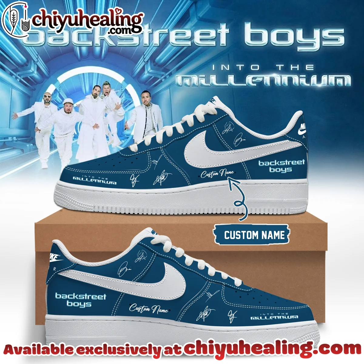 Backstreet Boys Into The Millennium Signature Custom Air Force 1 & Jordan 1 Shoes (Release 39)