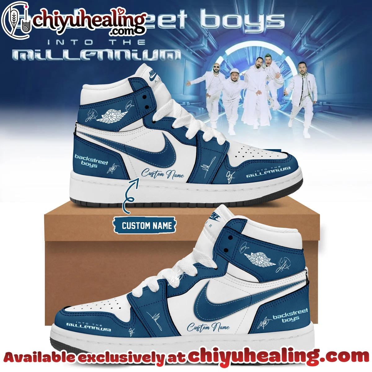 Backstreet Boys Into The Millennium Signature Custom Air Force 1 & Jordan 1 Shoes - Series 15
