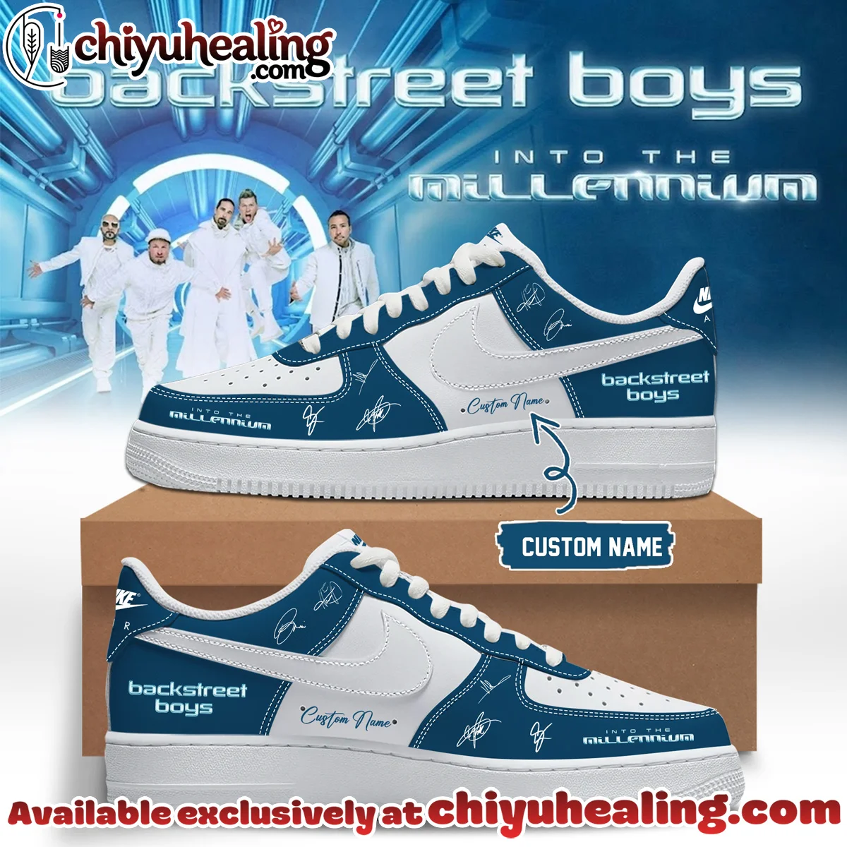 Backstreet Boys Into The Millennium Signature Custom Air Force 1 & Jordan 1 Shoes - Variant 32