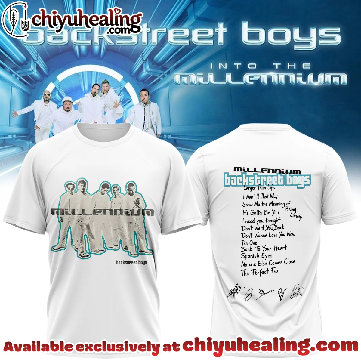 Backstreet Boys Into The Millennium Signature T-Shirt & Hoodie (Release 16)