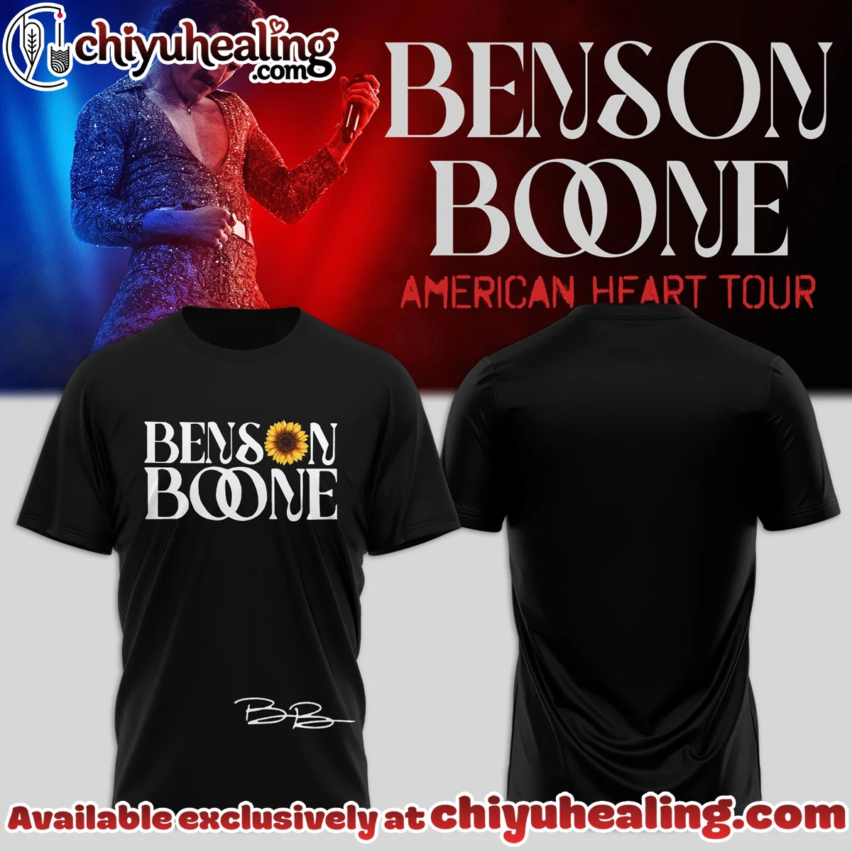 Benson Boone American Heart Tour T-Shirt & Hoodie - Part 8