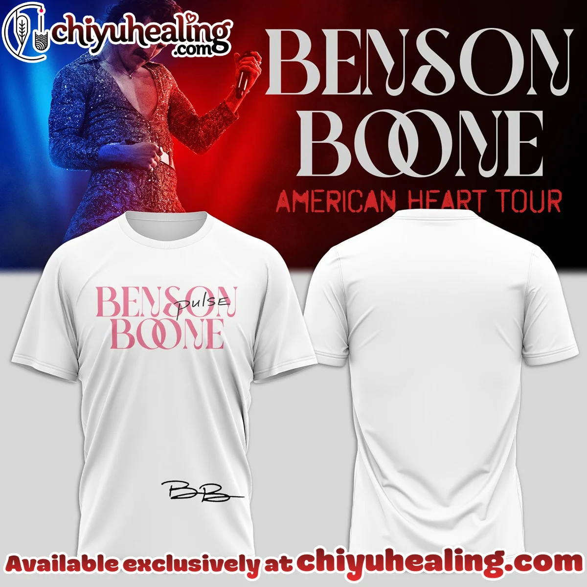 Benson Boone American Heart Tour T-Shirt & Hoodie (Release 19)