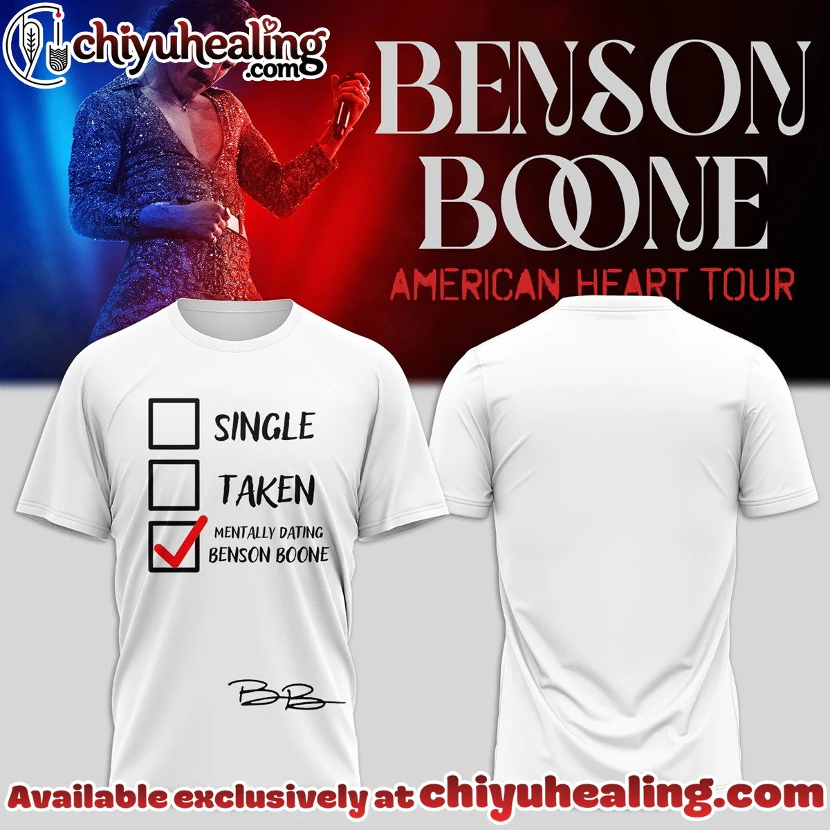 Benson Boone American Heart Tour T-Shirt & Hoodie - Series 5