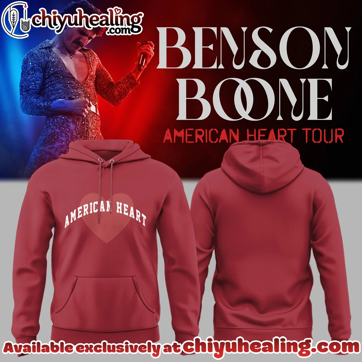 Benson Boone American Heart Tour T-Shirt & Hoodie (Style 18)