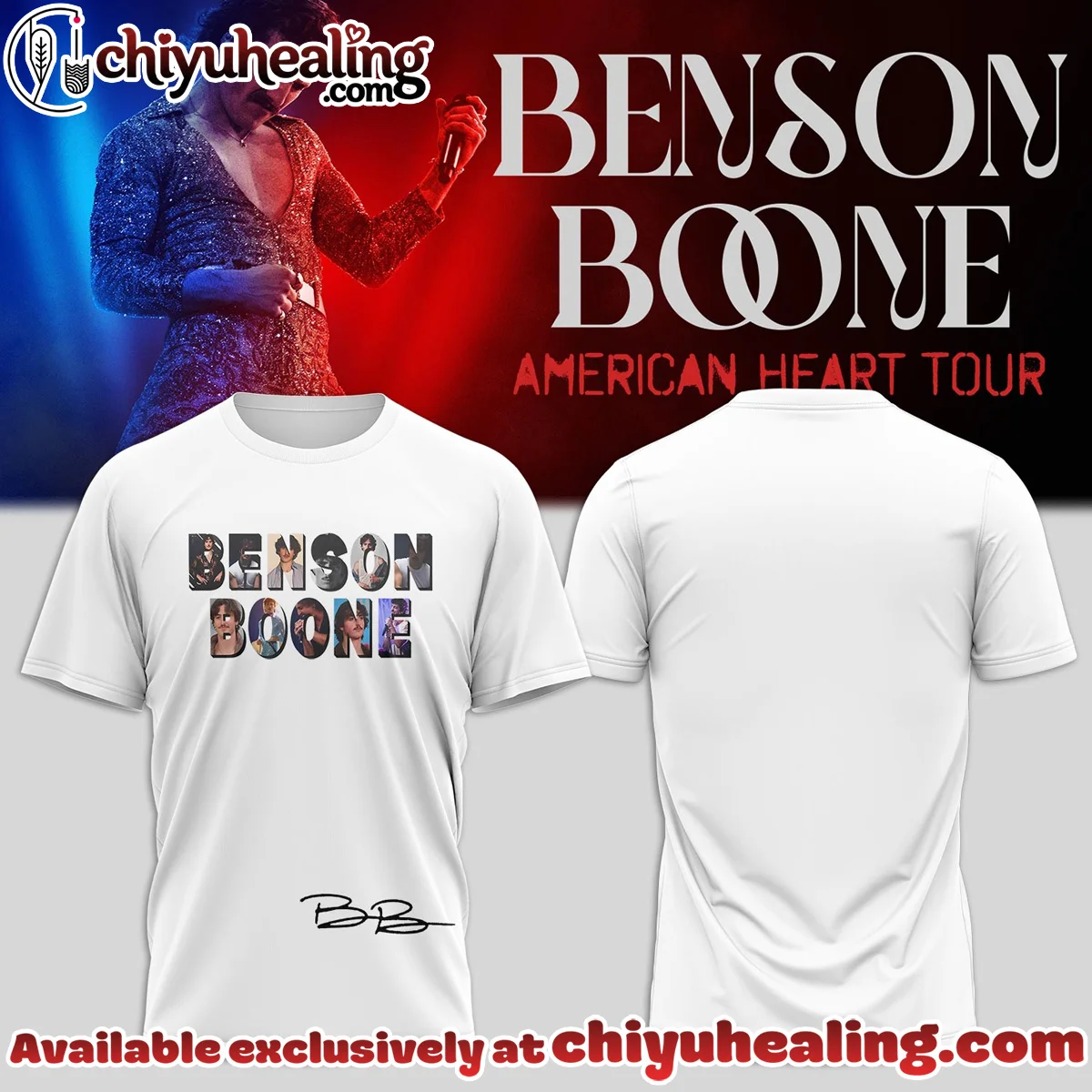 Benson Boone American Heart Tour T-Shirt & Hoodie (Style 20)