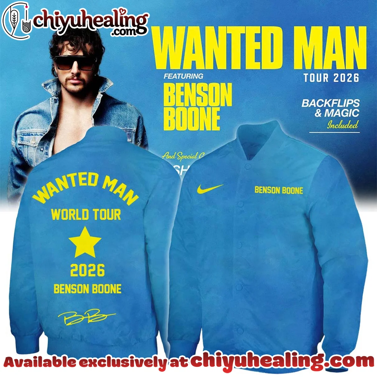 Benson Boone Wanted Man Bomber Jacket - Variant 6