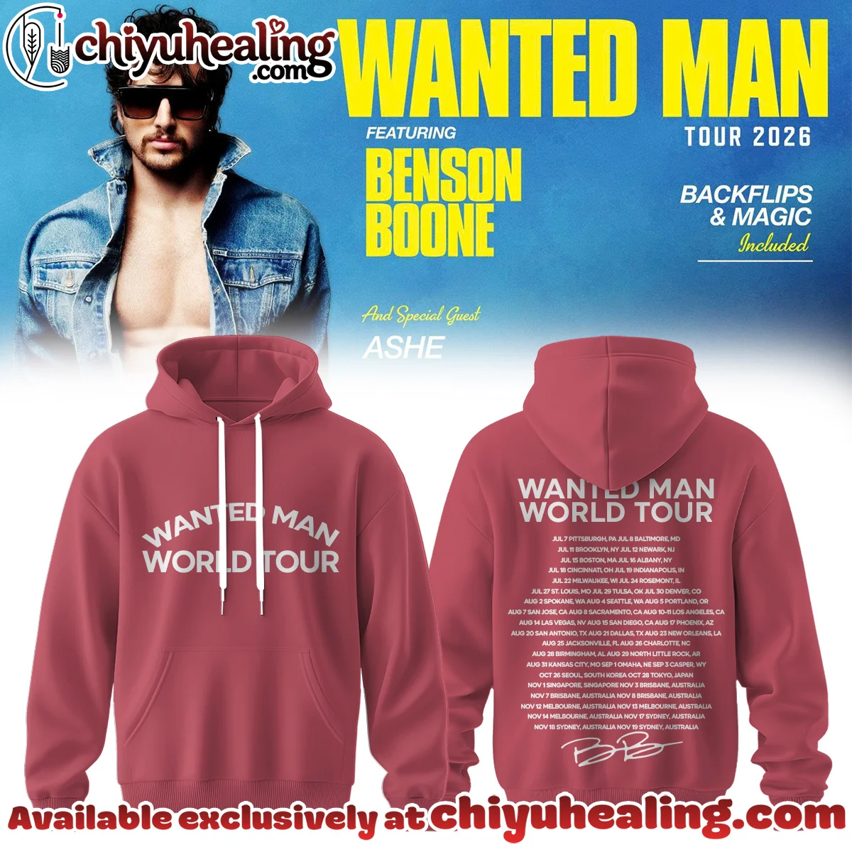 Benson Boone Wanted Man Shirt & Hoodie [Batch 2]