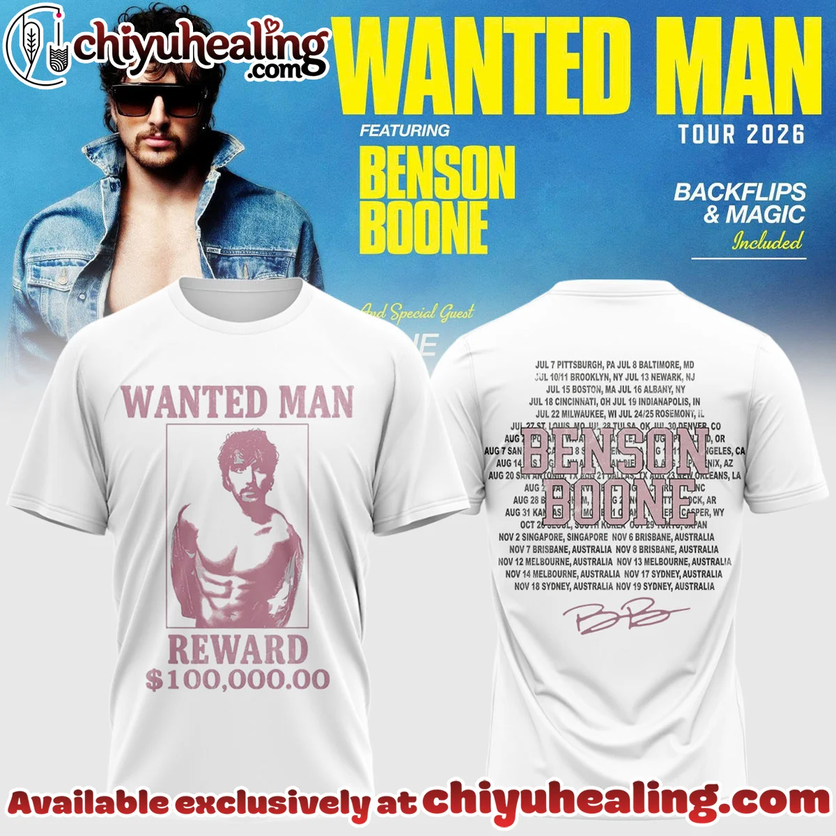 Benson Boone Wanted Man Shirt & Hoodie - Part 30