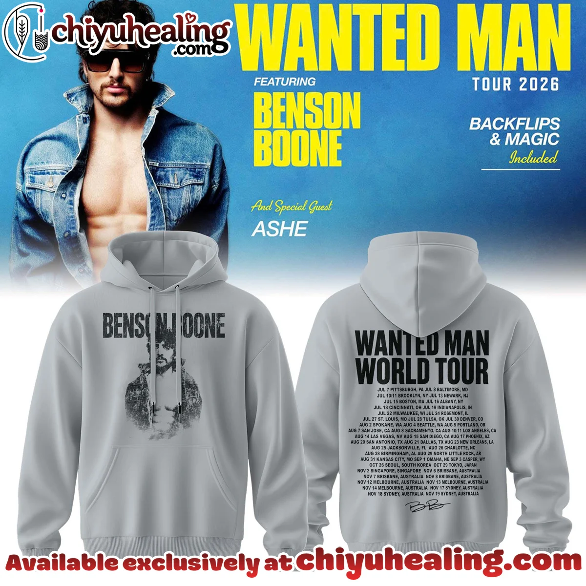Benson Boone Wanted Man Shirt & Hoodie - Series 19