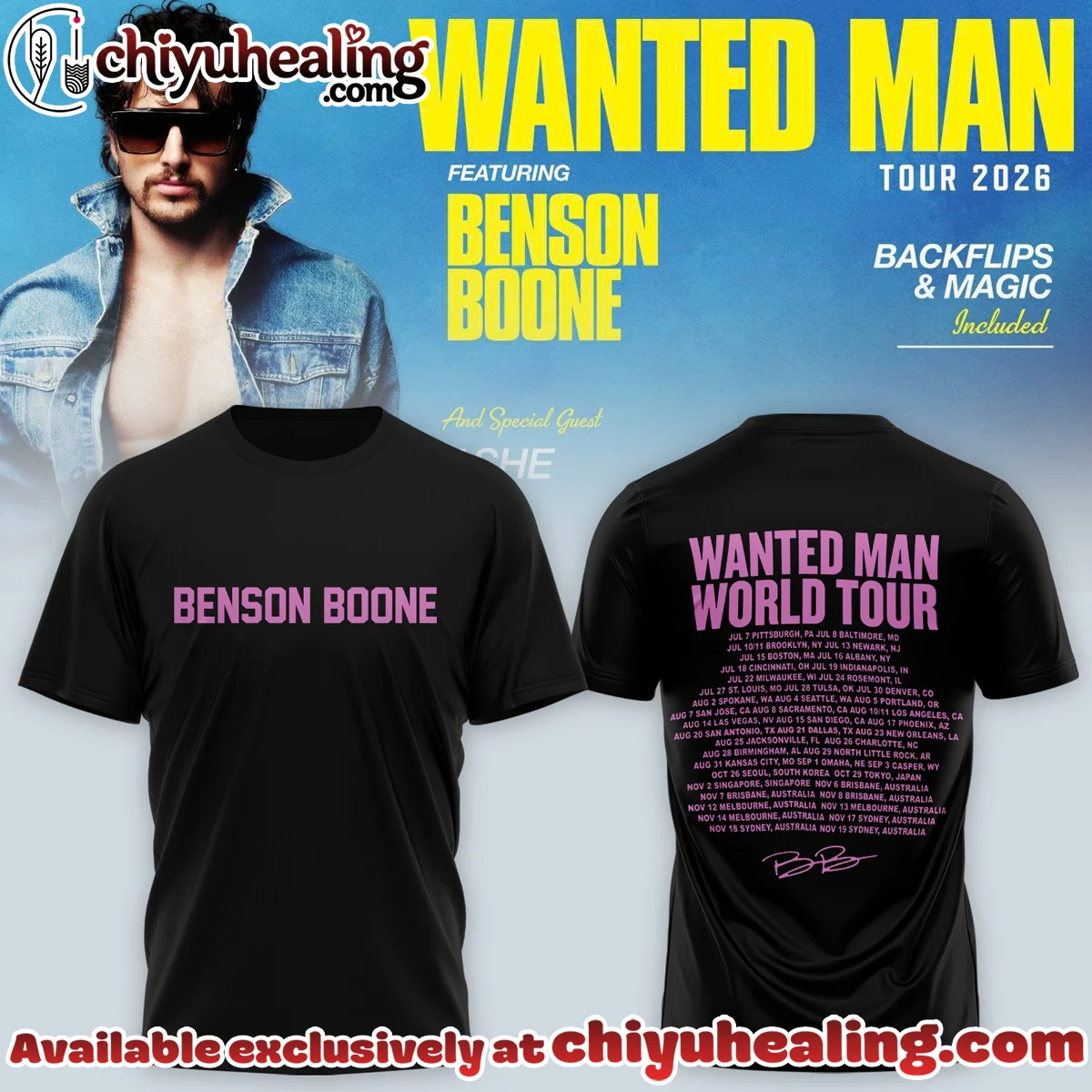 Benson Boone Wanted Man Shirt & Hoodie (Style 33)