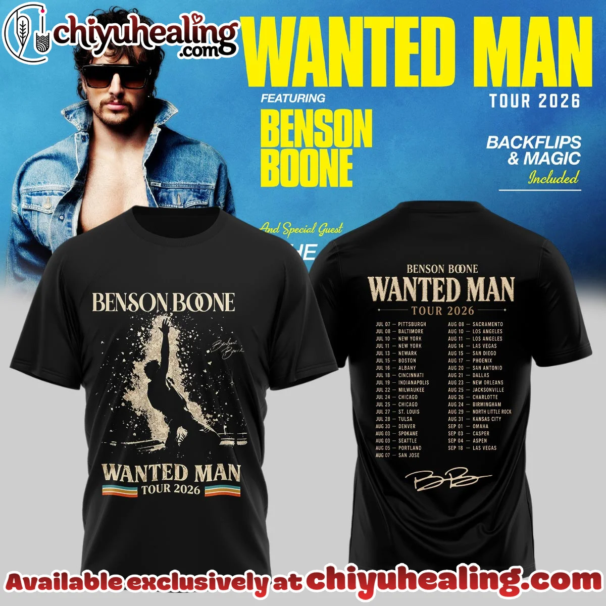 Benson Boone Wanted Man T-Shirt & Hoodie - Part 17