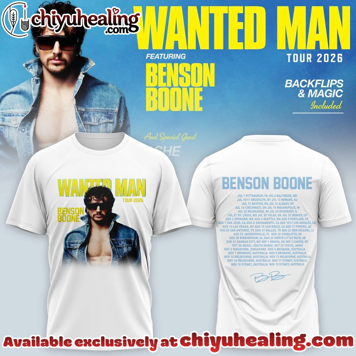 Benson Boone Wanted Man T-Shirt & Hoodie - Series 27