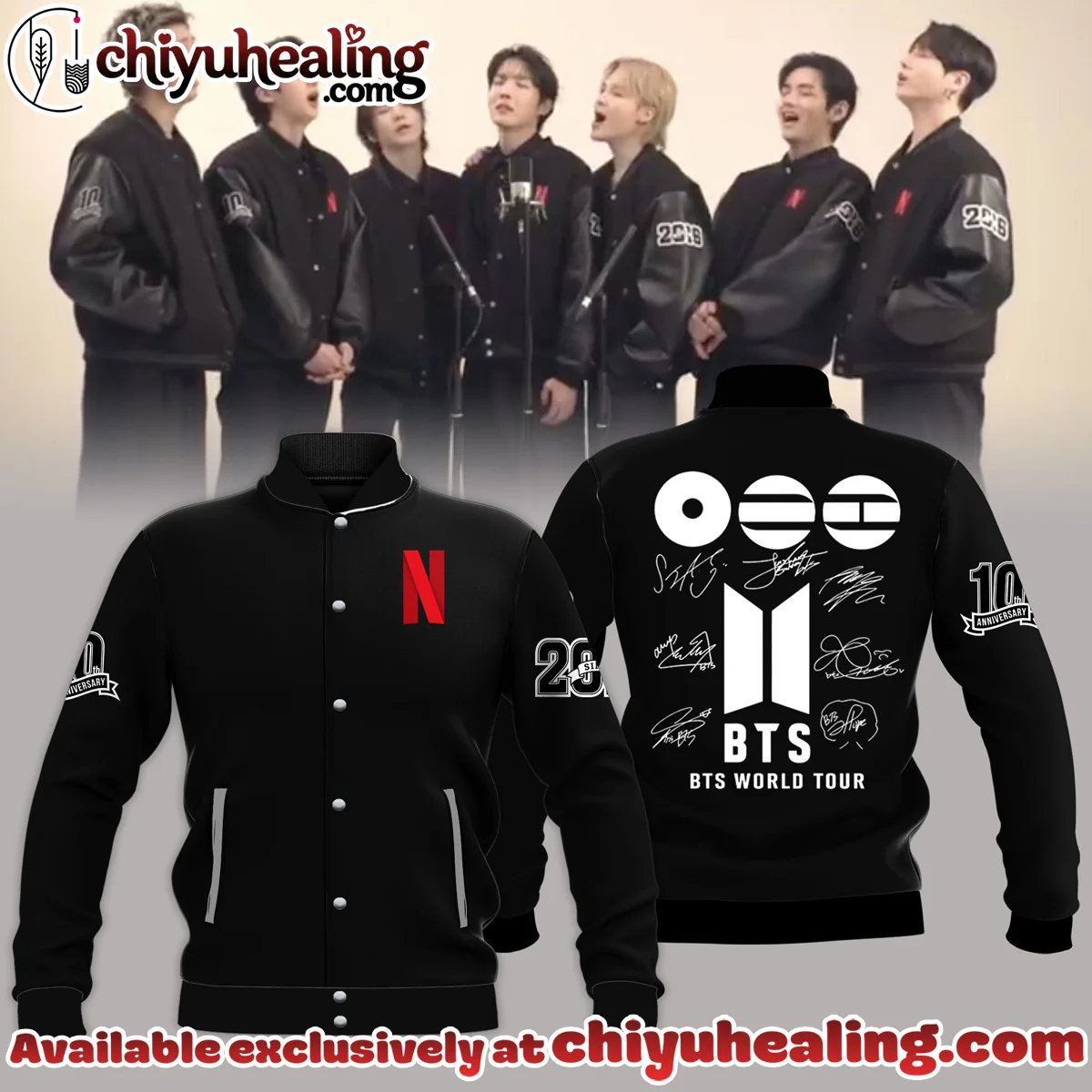 BTS 10th Anniversary Baseball Jacket - Part 1