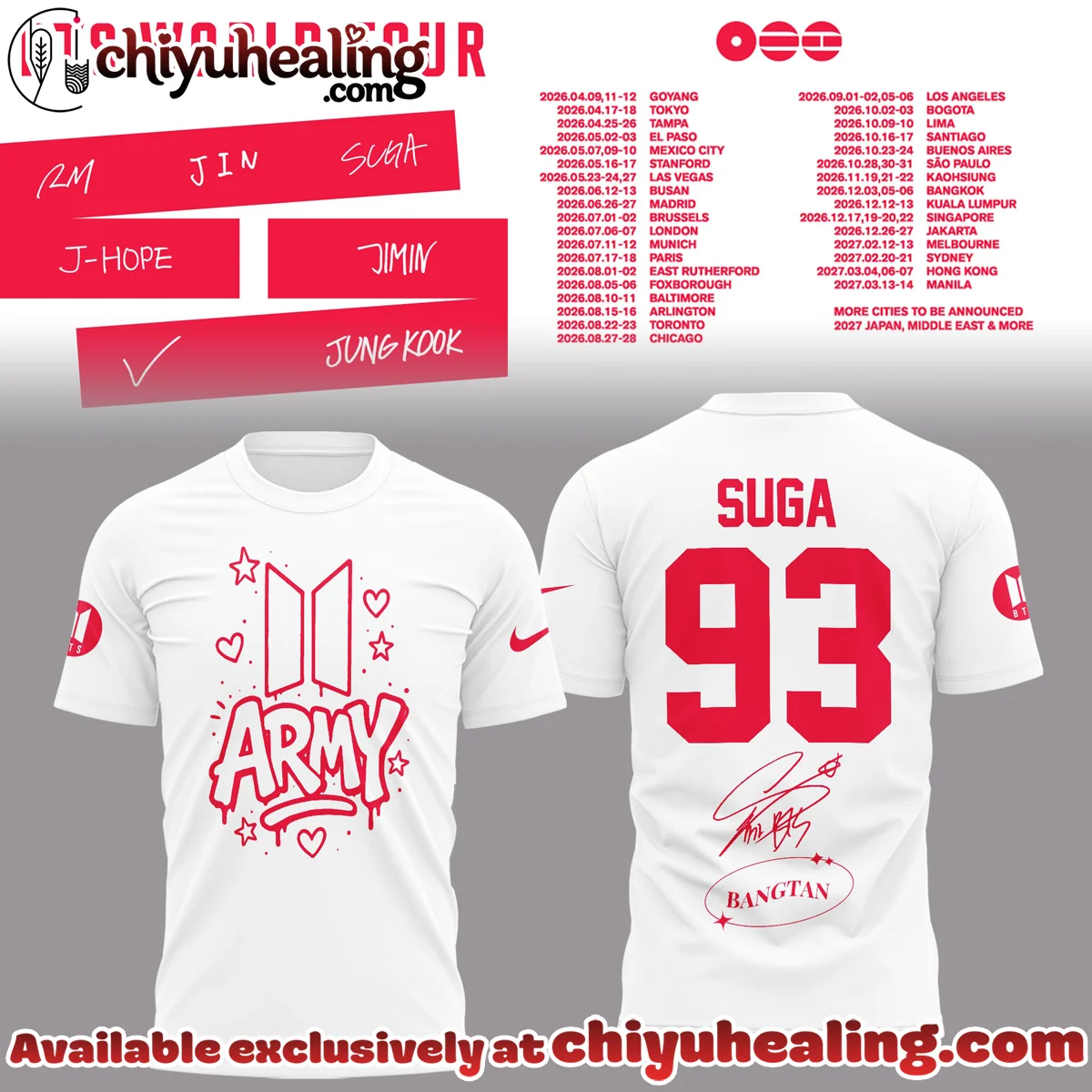 BTS Suga T-Shirt & Hoodie (Style 1)