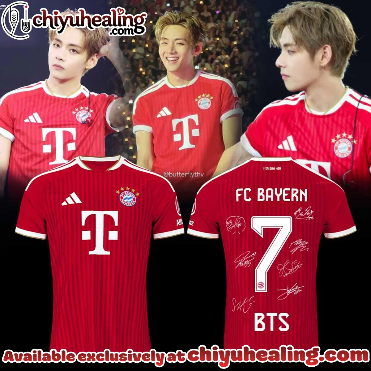 BTS WORLD TOUR ARIRANG x FC Bayern München Football Jersey