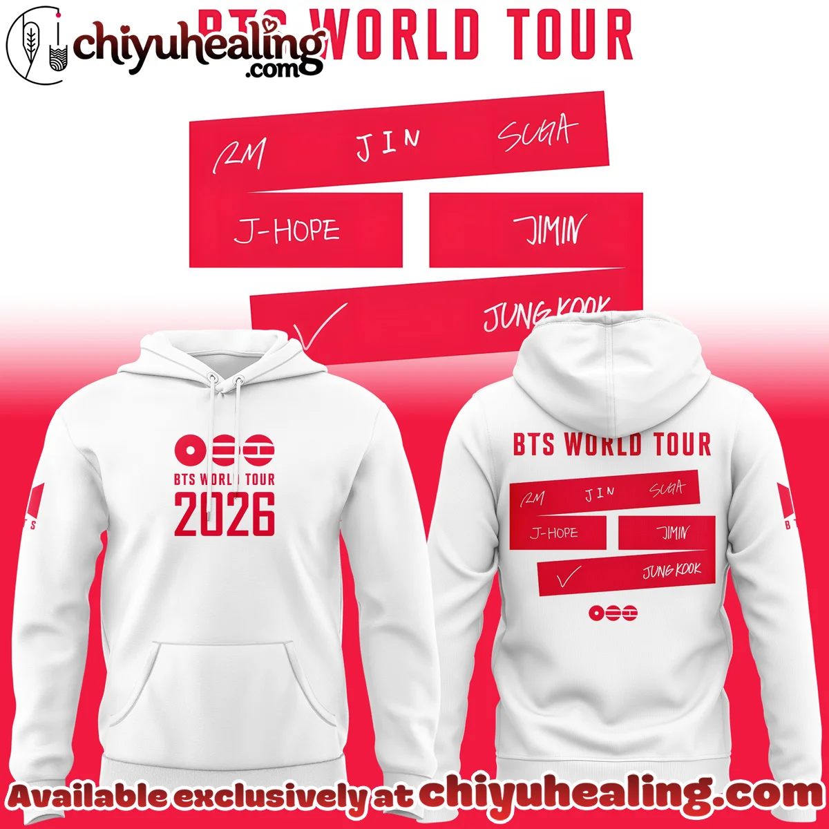 BTS World Tour Shirt & Hoodie - Variant 3