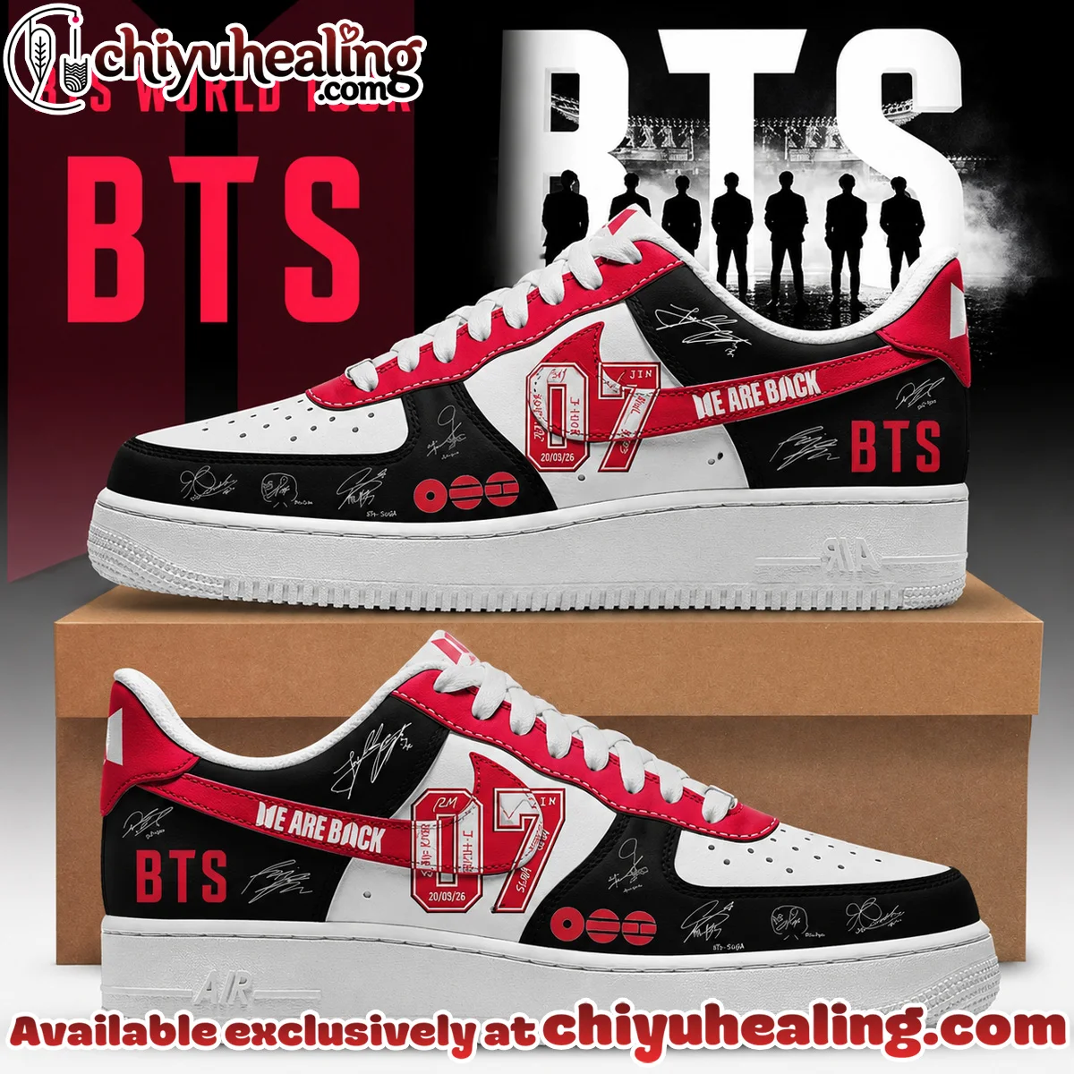 BTS x Arirang Custom Air Force 1 & Jordan 1 Shoes