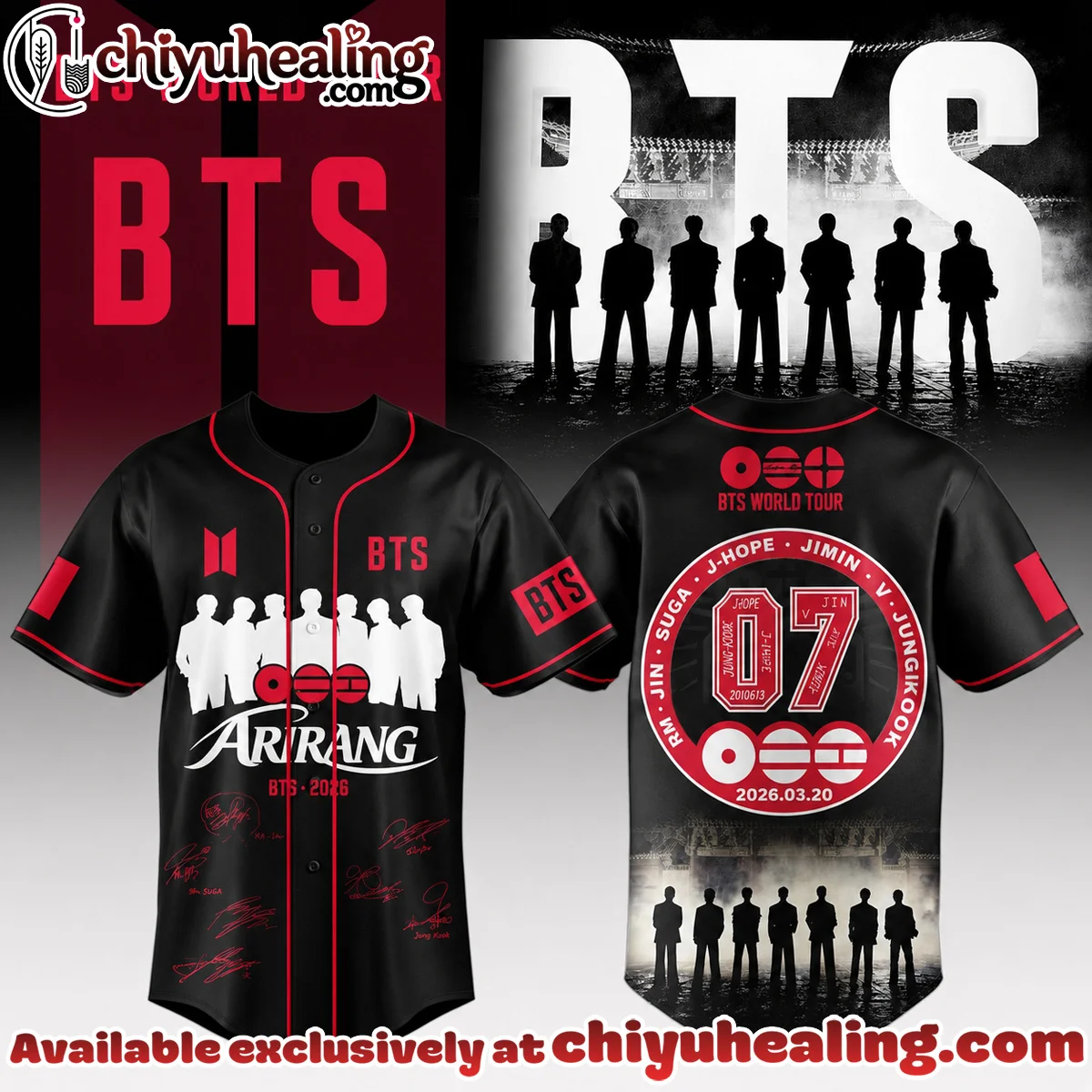 BTS x Arirang World Tour Baseball Jersey
